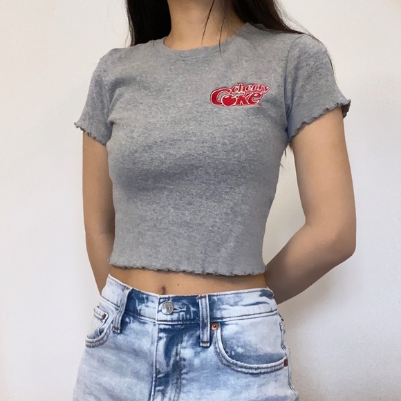 Grey lettuce trim graphic t shirt - Picture 2 of 2